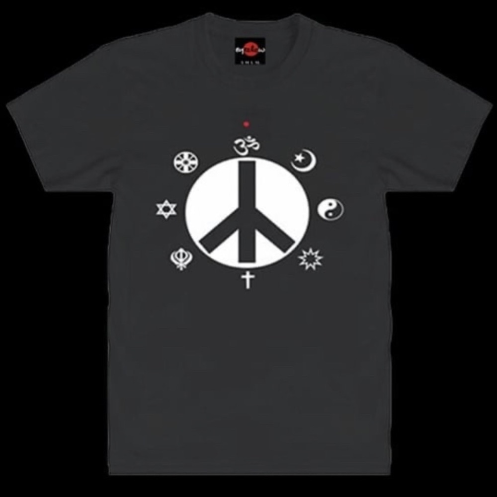 100% Hemp peace tee